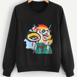 Abstract picture sweatshirt